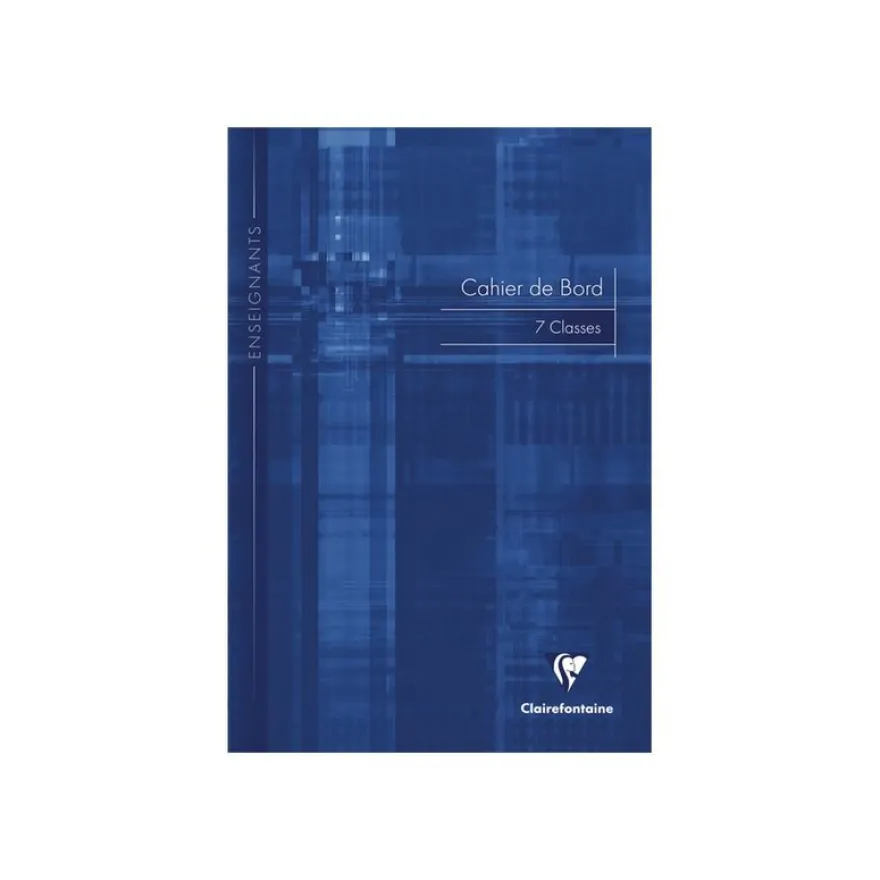 Clairefontaine - Carnet de bord enseignant (7 classes) - A4 - 48 pages - disponible dans différentes couleurs