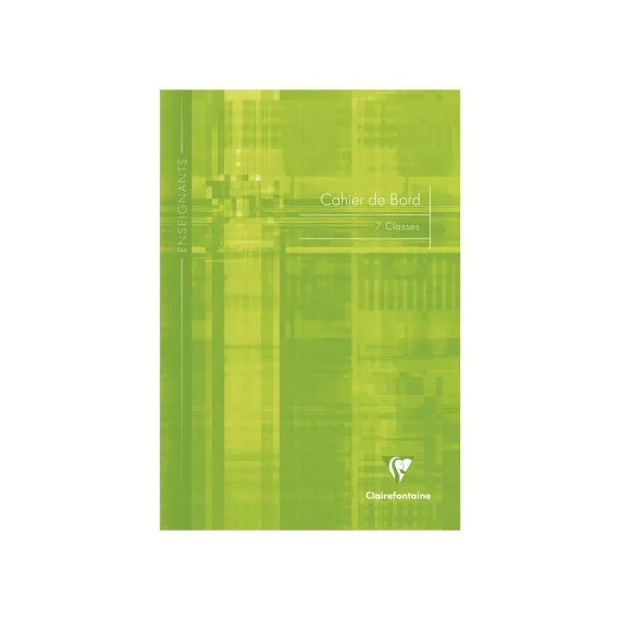 Clairefontaine - Carnet de bord enseignant (7 classes) - A4 - 48 pages - disponible dans différentes couleurs