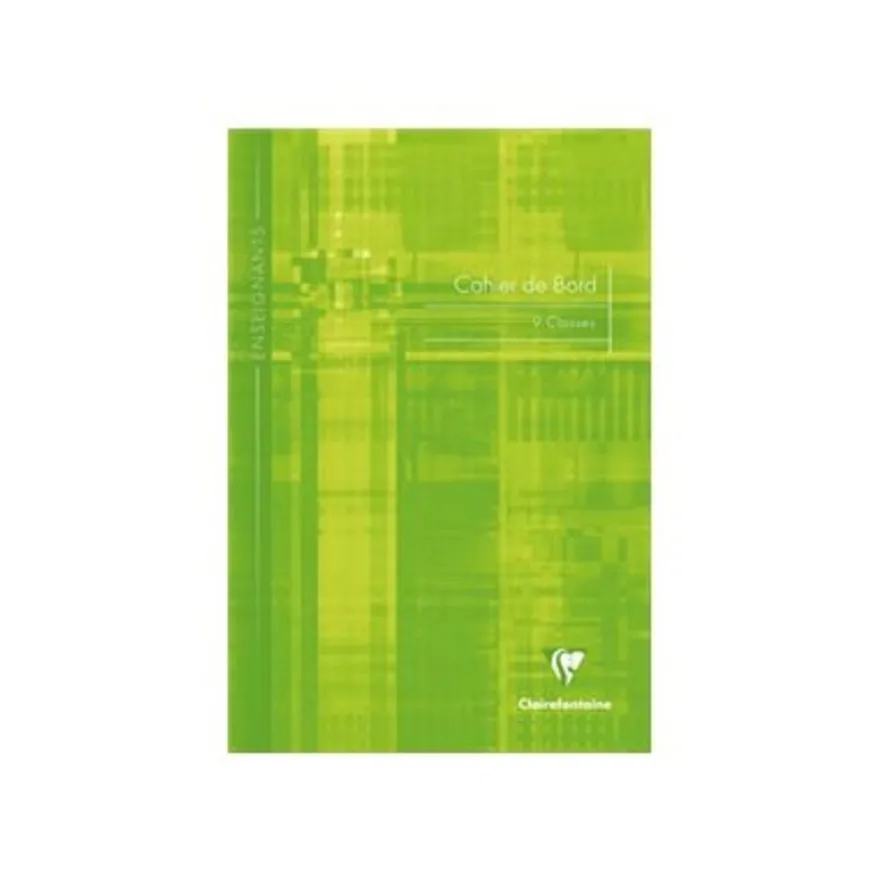 Clairefontaine - Carnet de bord enseignant (9 classes) - A4 - 60 pages - disponible dans différentes couleurs