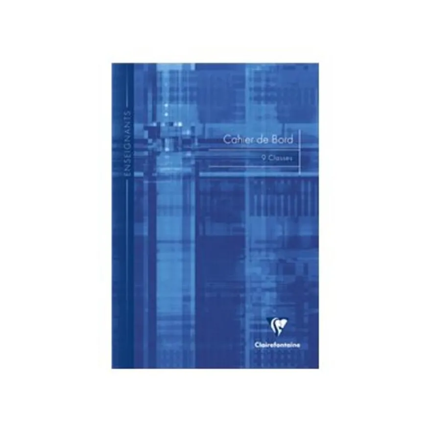 Clairefontaine - Carnet de bord enseignant (9 classes) - A4 - 60 pages - disponible dans différentes couleurs