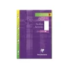Clairefontaine - feuilles simples A4 - 60 pages - perforées - blanches unies
