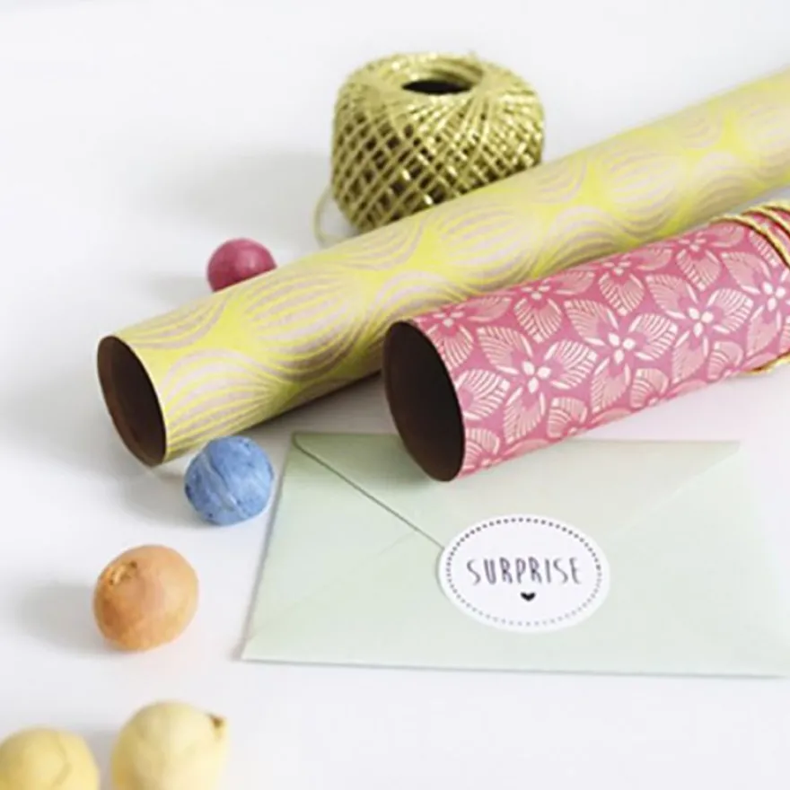 Clairefontaine - Papier cadeau kraft - 70 cm x 2 m - 70 g/m² - motif néon