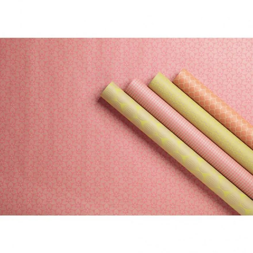 Clairefontaine - Papier cadeau kraft - 70 cm x 2 m - 70 g/m² - motif néon