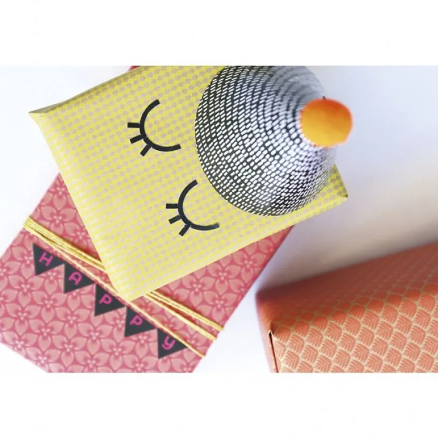 Clairefontaine - Papier cadeau kraft - 70 cm x 2 m - 70 g/m² - motif néon