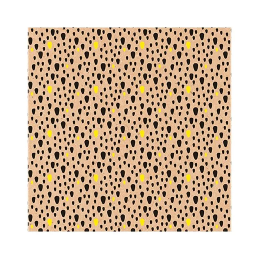 Clairefontaine - Papier cadeau kraft - 70 cm x 50 m - 70 g/m² - motif pépins fluo