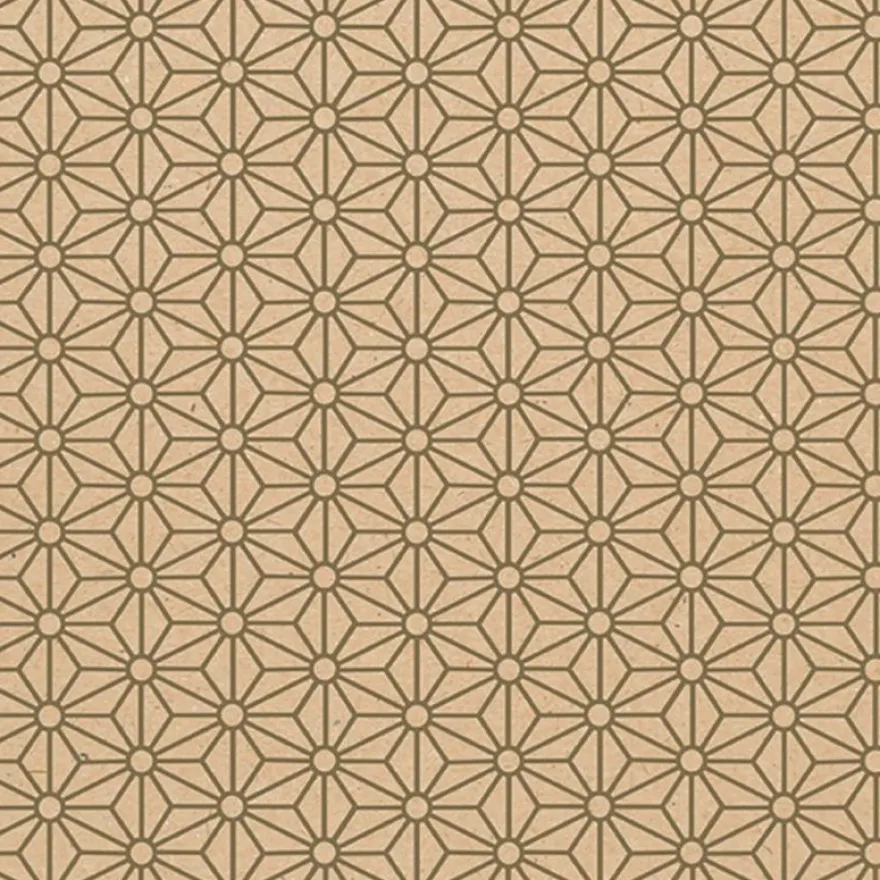 Clairefontaine - Papier cadeau kraft - 70 cm x 50 m - 70 g/m² - motif losanges or