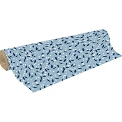 Clairefontaine - Papier cadeau kraft - 70 cm x 50 m - 70 g/m² - bleu/blanc