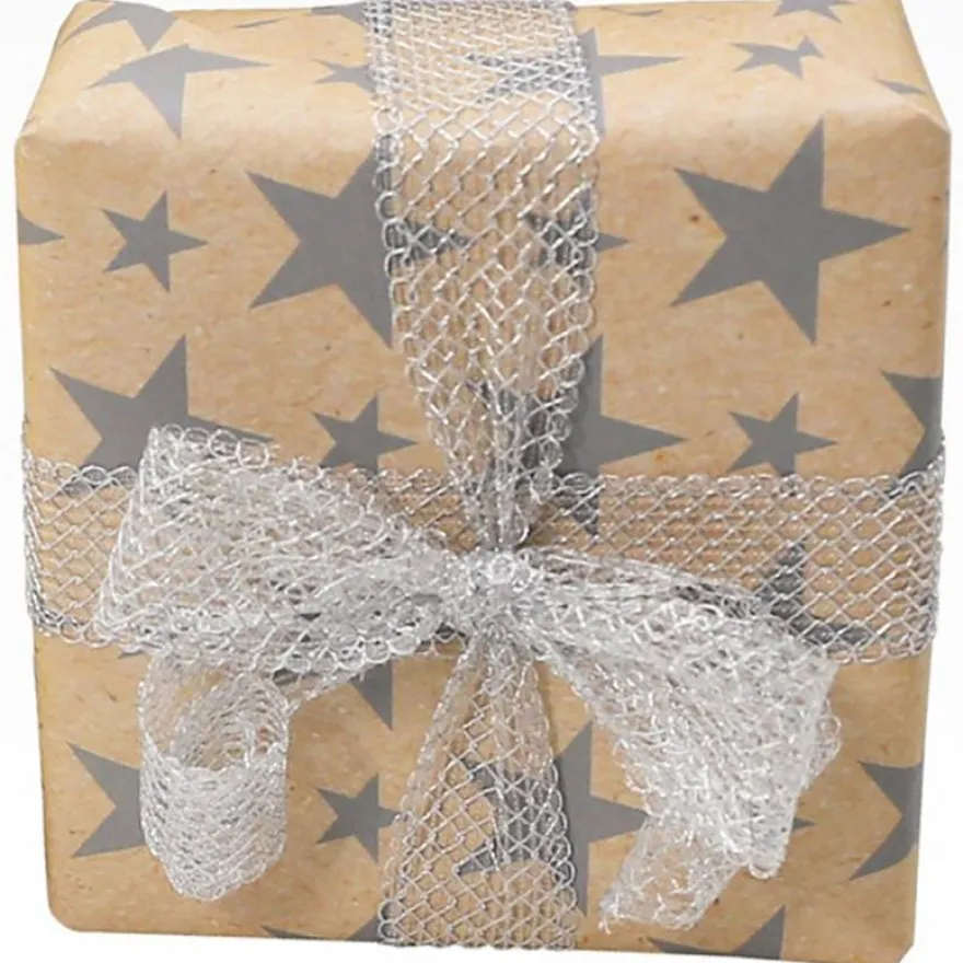 Clairefontaine - Papier cadeau kraft - 70 cm x 50 m - 60 g/m² - étoiles