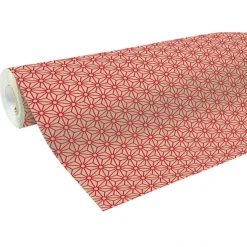 Clairefontaine - Papier cadeau kraft - 70 cm x 50 m - 70 g/m² - motif losanges rouges