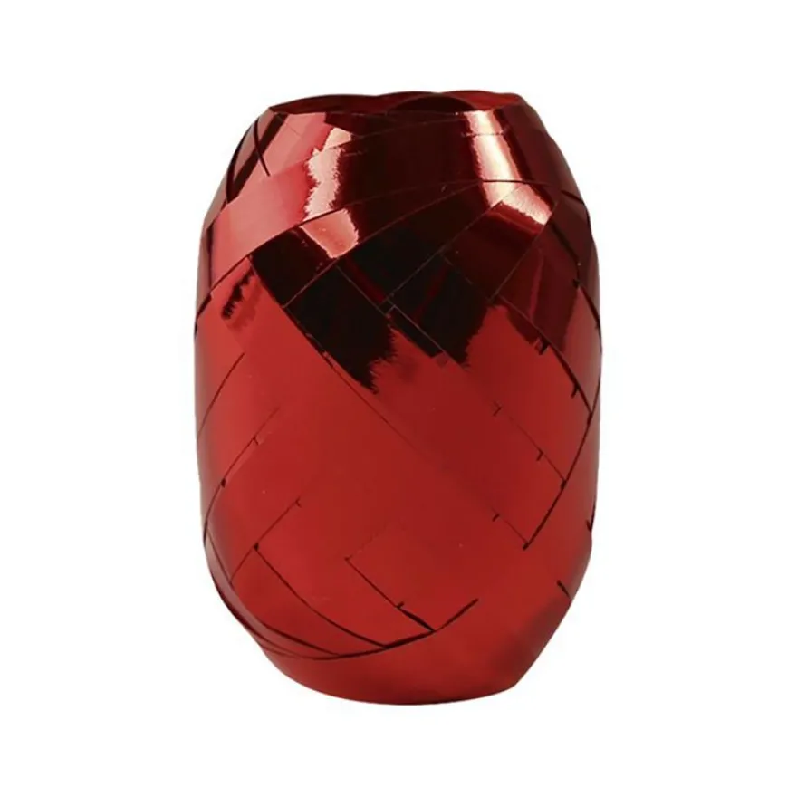 Clairefontaine - ruban d'emballage cadeau - 0.7 cm x 10 m - blanc, rouge - film polypropylène - 24 rouleau(x)