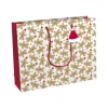 Clairefontaine - Sac cadeau kraft - pain d'épices blanc - 37,3 cm x 11,8 cm x 27,5 cm