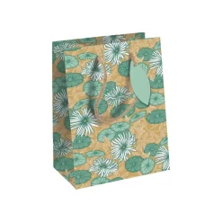 Clairefontaine - Sac cadeau moyen 21,5 x 10,2 x 25,3 cm - jardin - vert