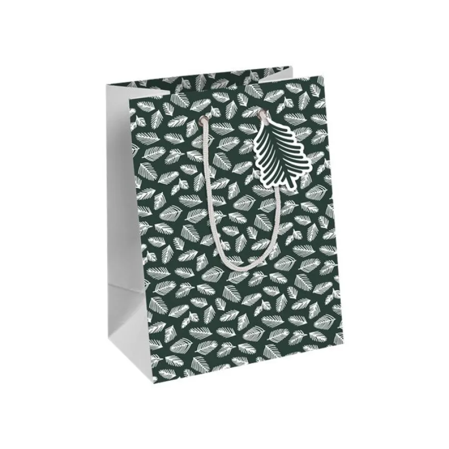 Clairefontaine - Sac cadeau - winter vert - 21,5 cm x 10,2 cm x 25,3 cm