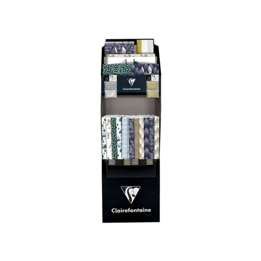 Clairefontaine - Sac cadeau - winter vert - 21,5 cm x 10,2 cm x 25,3 cm
