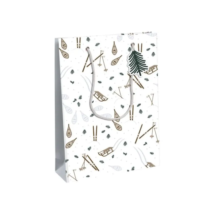 Clairefontaine - Sac cadeau - winter blanc - 26,5 cm x 14 cm x 33 cm
