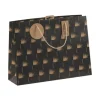 Clairefontaine - Sac cadeau kraft - essentiel noir - 37,3 cm x 11,8 cm x 27,5 cm