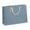 Clairefontaine - Sac cadeau - dieppe bleu/blanc - 37,3 cm x 11,8 cm x 27,5 cm