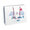 Clairefontaine - Sac cadeau - pingouins bleu - 37,3 cm x 11,8 cm x 27,5 cm