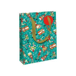 Clairefontaine - Sac cadeau - grand - 26.5 cm x 14 cm x 33 cm - bleu