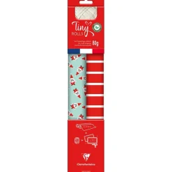 Clairefontaine - Set d'emballage cadeaux rouge/bleu - Tiny Rolls