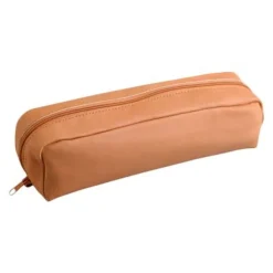 Clairefontaine - Trousse ronde - cuir teinté - disponible dans différentes couleurs