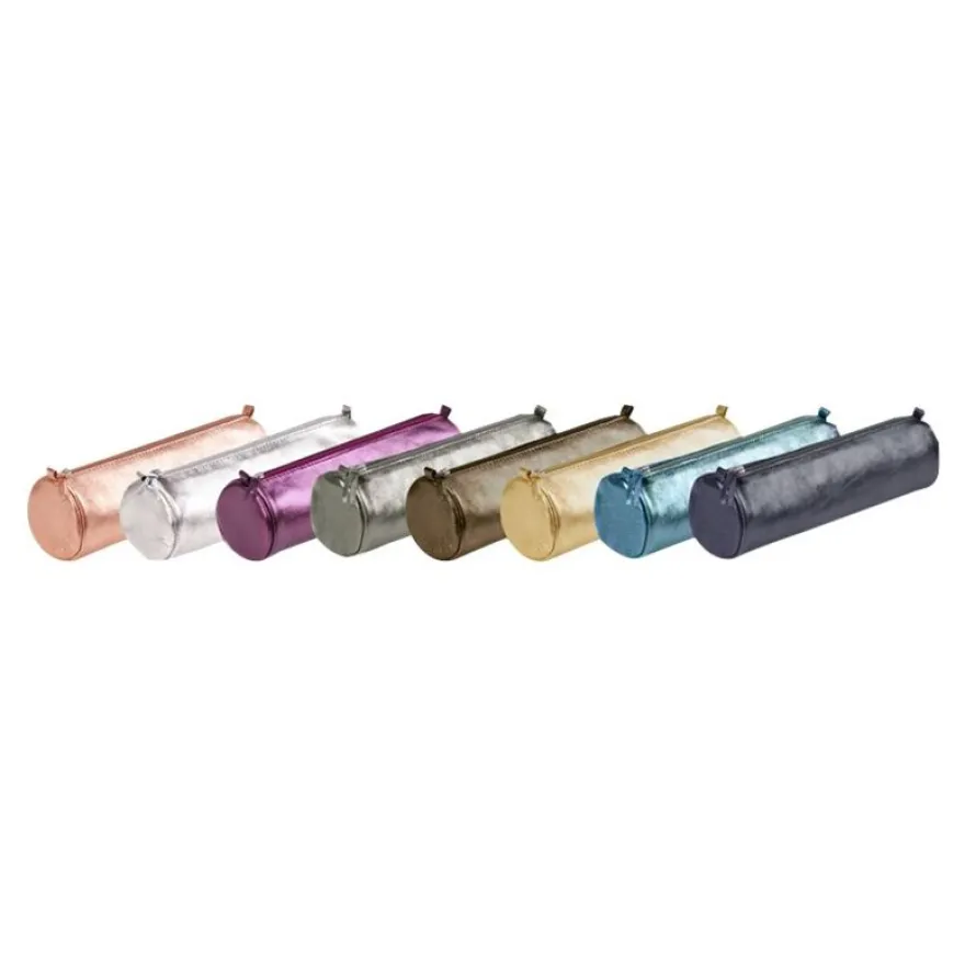 Clairefontaine - Trousse ronde - cuir - disponible dans différentes couleurs