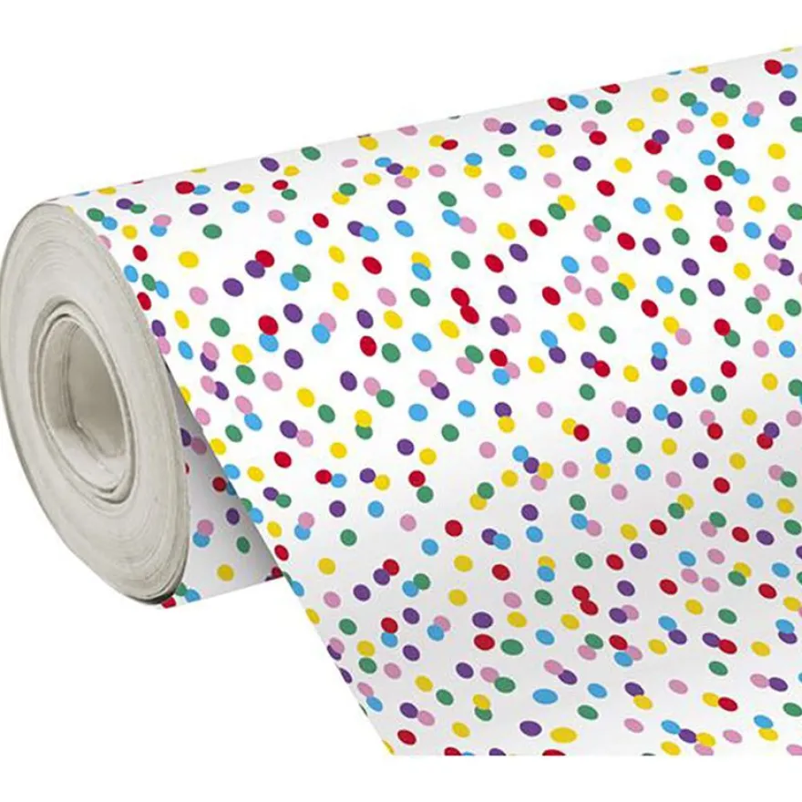 Clairefontaine Alliance - Papier cadeau - 70 cm x 50 m - 60 g/m² - pois multicolores