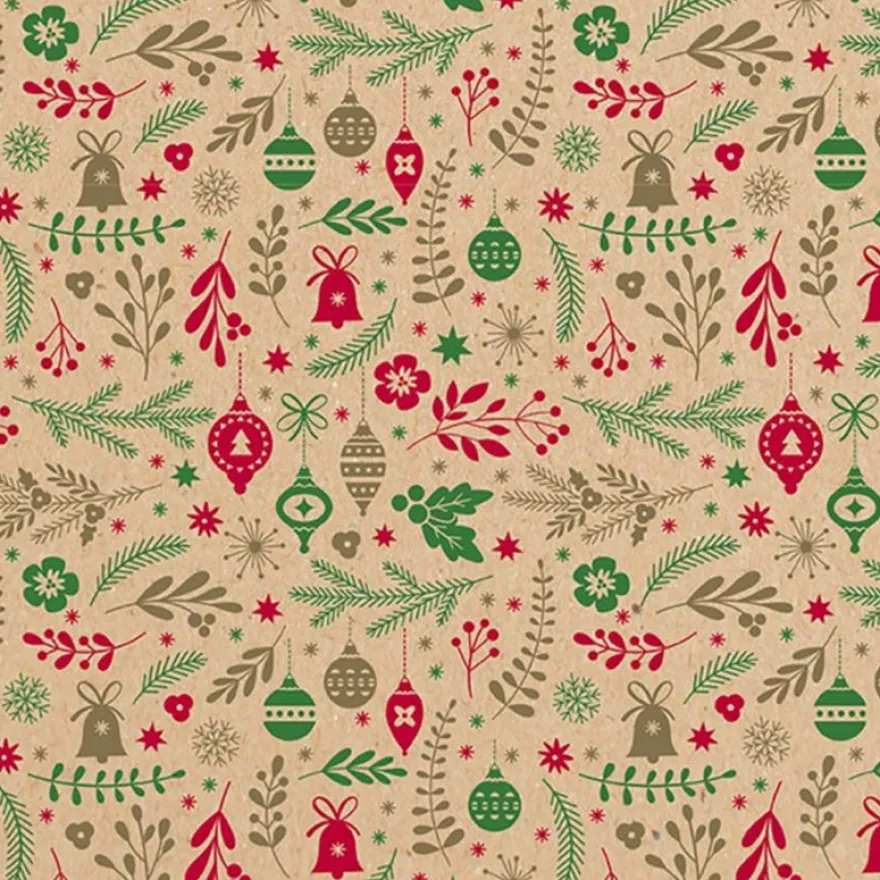Clairefontaine Alliance - Papier cadeau - 70 cm x 50 m - 60 g/m² - pois fond rouge