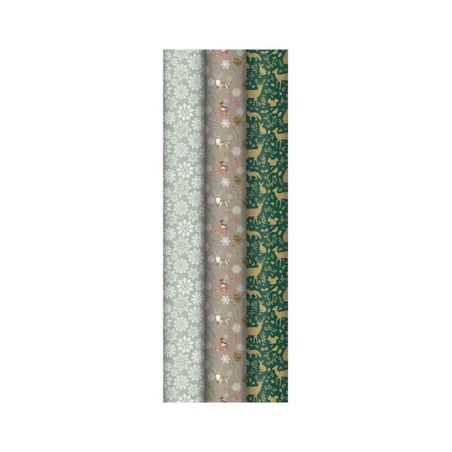 Clairefontaine Alliance - Papier cadeau kraft - 70 cm x 2 m - disponible dans différents modèles adultes Noël