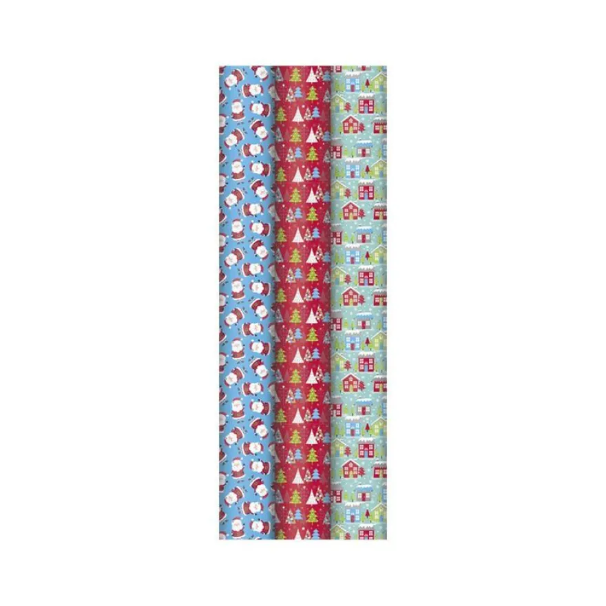 Clairefontaine Alliance - Papier cadeau kraft - 70 cm x 10 m - disponible dans différents modèles enfants Noël