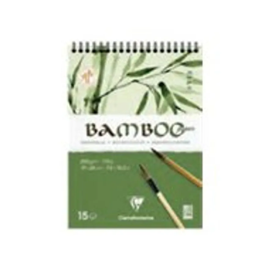 Clairefontaine Bamboo - Bloc encollé aquarelle - 15 feuilles - A3 - 250 gr
