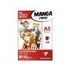 Clairefontaine BD Comics Manga illustrations - Bloc de dessin - A5 - 50 feuilles - 100 gr