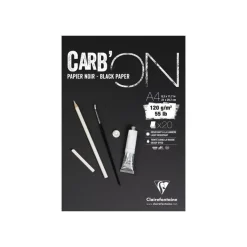 Clairefontaine CARB'ON - bloc encollé - A4 - 20 feuilles