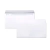 Clairefontaine Clairalfa - 250 Enveloppes DL 110 x 220 mm - 90 gr - sans fenêtre - blanc - bande adhésive