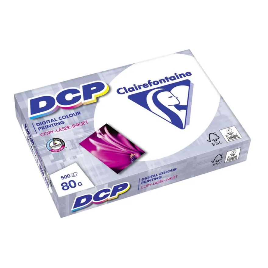 Clairefontaine DCP - Papier ultra blanc - A4 (210 x 297 mm) - 80 g/m² - Ramette de 500 feuilles