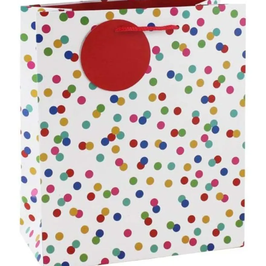 Clairefontaine Eurowrap - Sac cadeau - 21,5 cm x 10,2 cm x 25,3 cm - pois