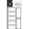 Clairefontaine Eurowrap Excellia - 28 Étiquettes cadeau - 8 x 16 cm - noir