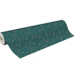 Clairefontaine Excellia - Papier cadeau - 70 cm x 50 m - 80 g/m² - motif feuillage or