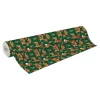 Clairefontaine Excellia - Emballage cadeau - 70 cm x 50 m - 80 g/m² - forêt - vert, rouge