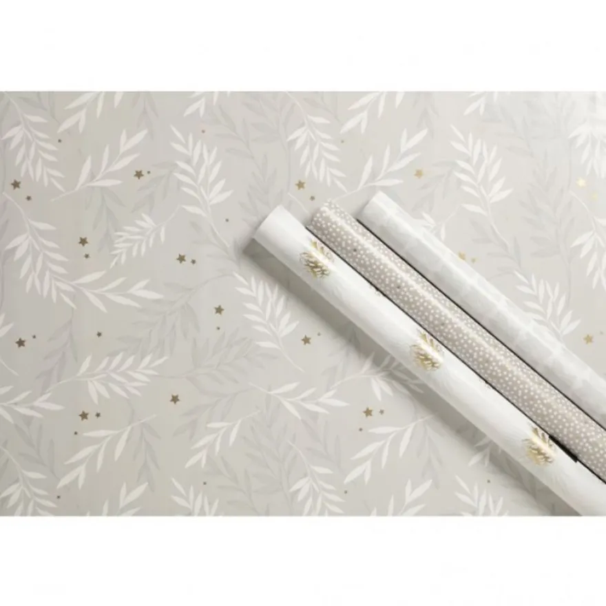 Clairefontaine Excellia Christmas - Papier cadeau - 70 cm x 2 m - naturel - différents modèles disponibles