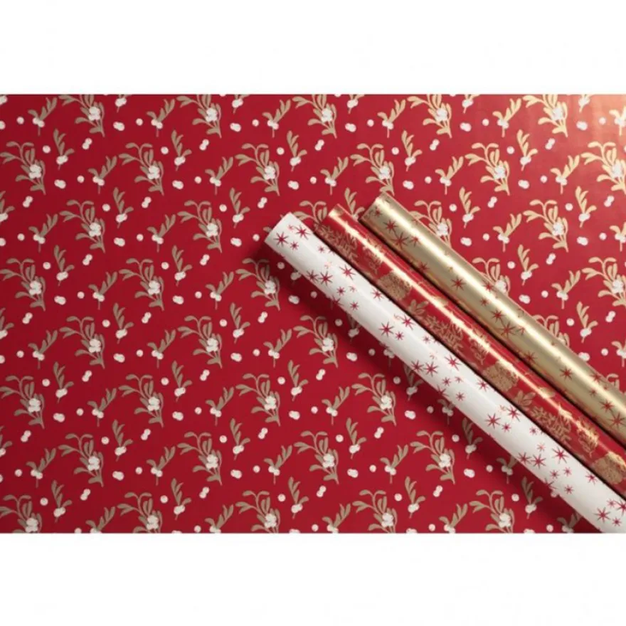 Clairefontaine Excellia Christmas - Papier cadeau - 70 cm x 2 m - pomme d'amour - différents modèles disponible
