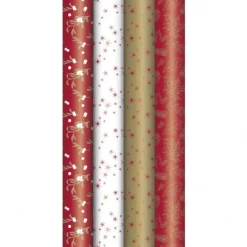 Clairefontaine Excellia Christmas - Papier cadeau - 70 cm x 2 m - pomme d'amour - différents modèles disponible
