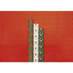Clairefontaine Excellia Christmas - Papier cadeau - 70 cm x 2 m - flocons - différents modèles disponibles