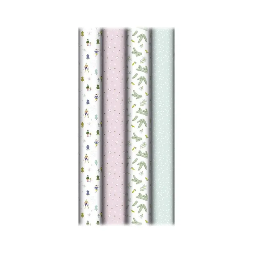 Clairefontaine Excellia Neige - Papier cadeau - 70 cm x 2 m - disponible dans différents modèles - 80 g/m²