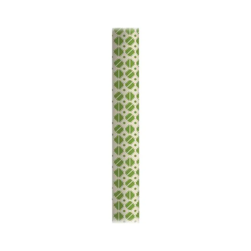 Clairefontaine Excellia Tiny Rolls - Papier cadeau carrés verts - 35 cm x 5 m - 80 g/m²
