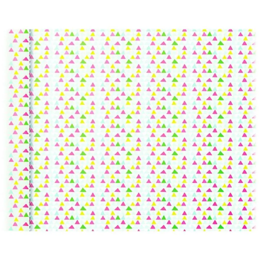 Clairefontaine Excellia Tiny Rolls - Papier cadeau triangles - 35 cm x 5 m - 80 g/m²
