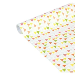 Clairefontaine Excellia Tiny Rolls - Papier cadeau triangles - 35 cm x 5 m - 80 g/m²