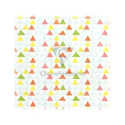 Clairefontaine Excellia Tiny Rolls - Papier cadeau triangles - 35 cm x 5 m - 80 g/m²