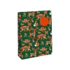 Clairefontaine Forest Rouge & Vert 72S - Sac cadeau - grand - 26.5 x 14 x 33 cm - vert