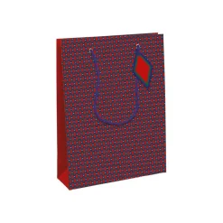 Clairefontaine Geo - Sac cadeau grand 26,5 x 14 x 33 cm - rouge